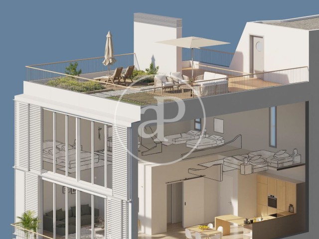 Nouvelle construction à vendre avec terrasse à Sant Andreu del Palomar (Barcelona)